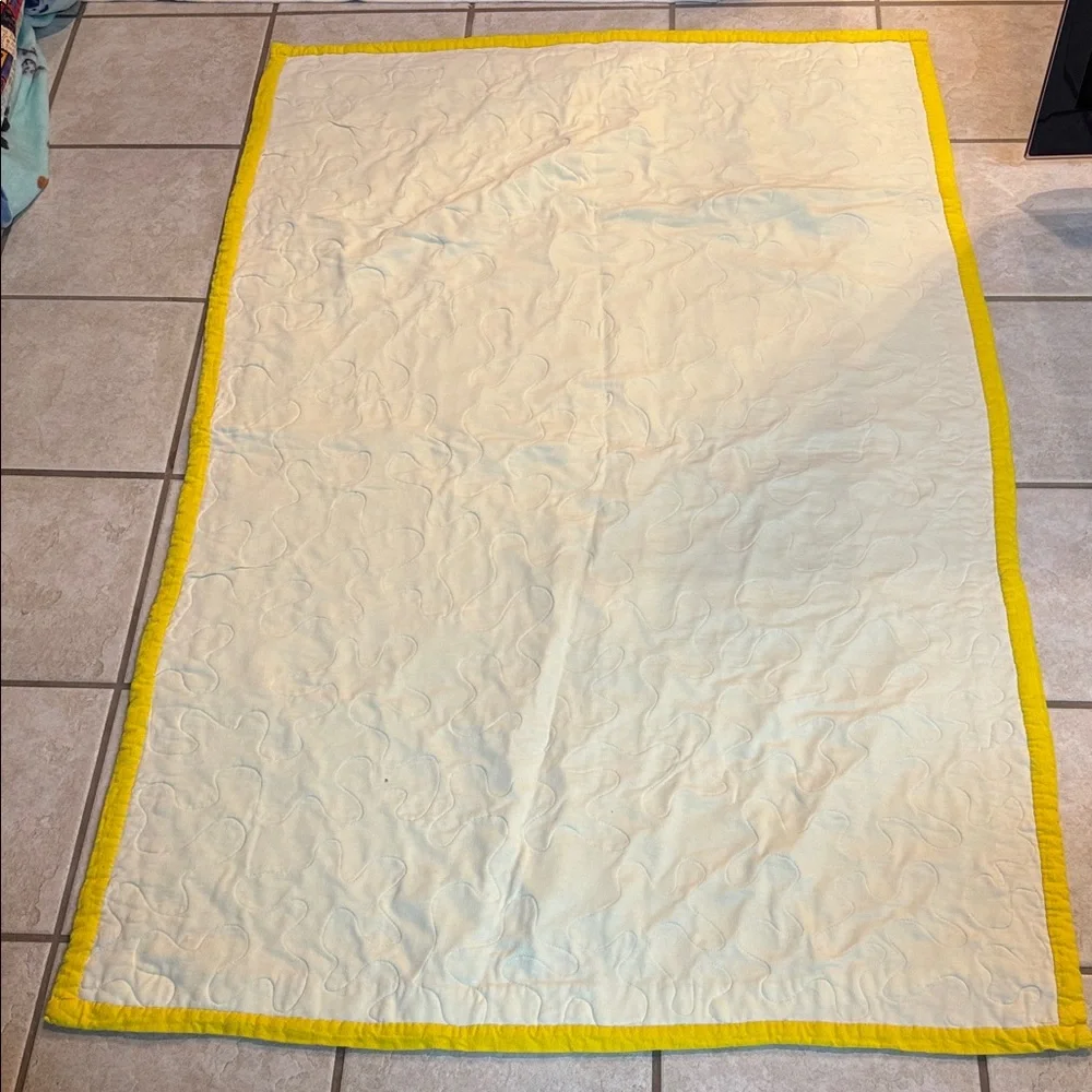 Colorful Flying Airplane Corduroy Quilt